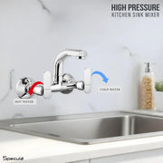 Angel Wall-mount Kitchen Sink Mixer Tap with Swivel Spout - by Specule